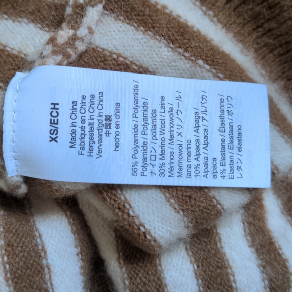 Madewell Stripe-Play Smithe Pullover Sweater in Heather Linen Size XS - Picture 7 of 8